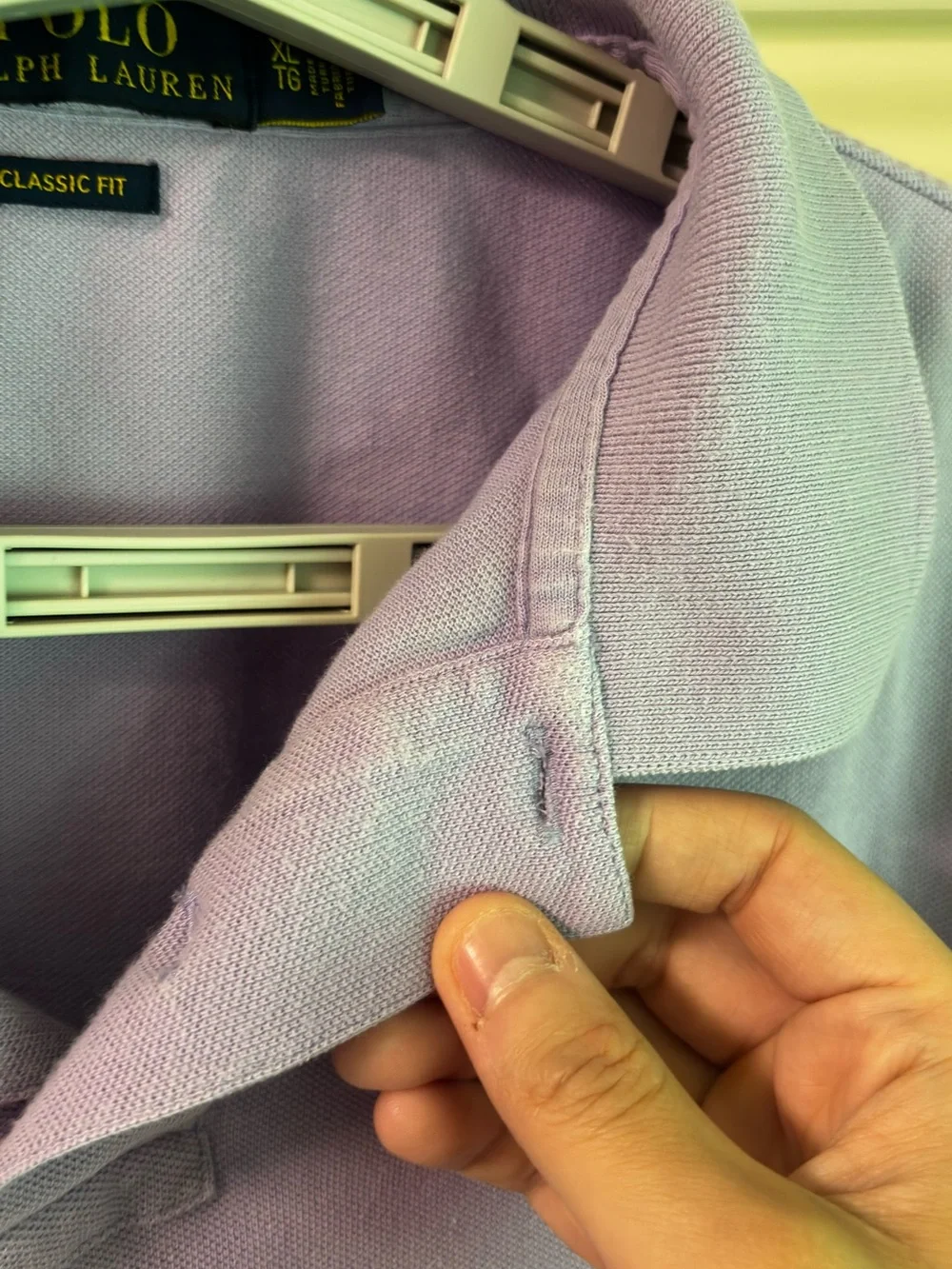 Ralph Lauren Men’s Lavender Polo Shirt with Embroidered Pony